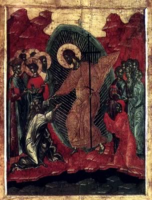 Воскресение, cошествие в ад. Конец 14 начала 15 века
