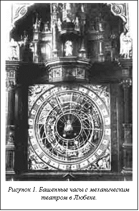 Text Box:  
Рисунок 3. Башенные часы с механическим театром в Любеке.


